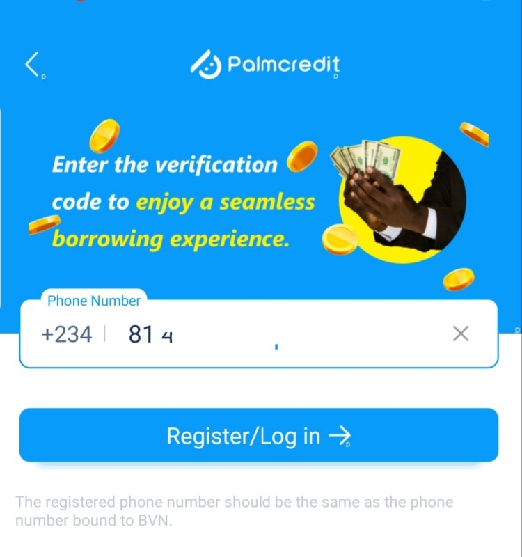 Register PalmCredit