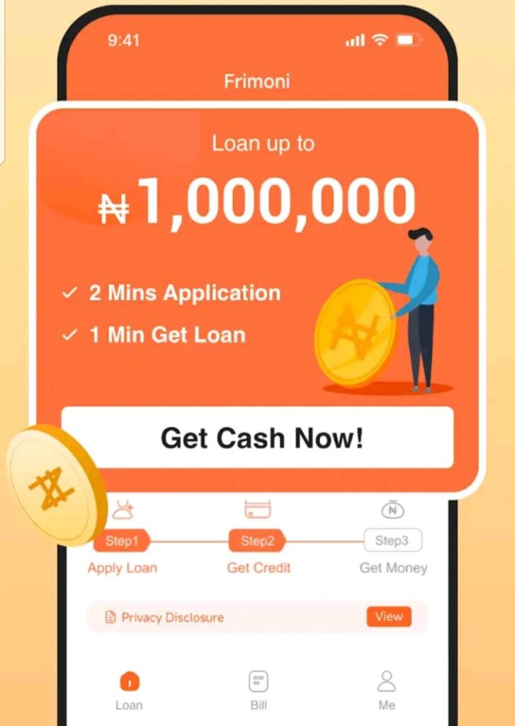 Frimoni Loan apply 
