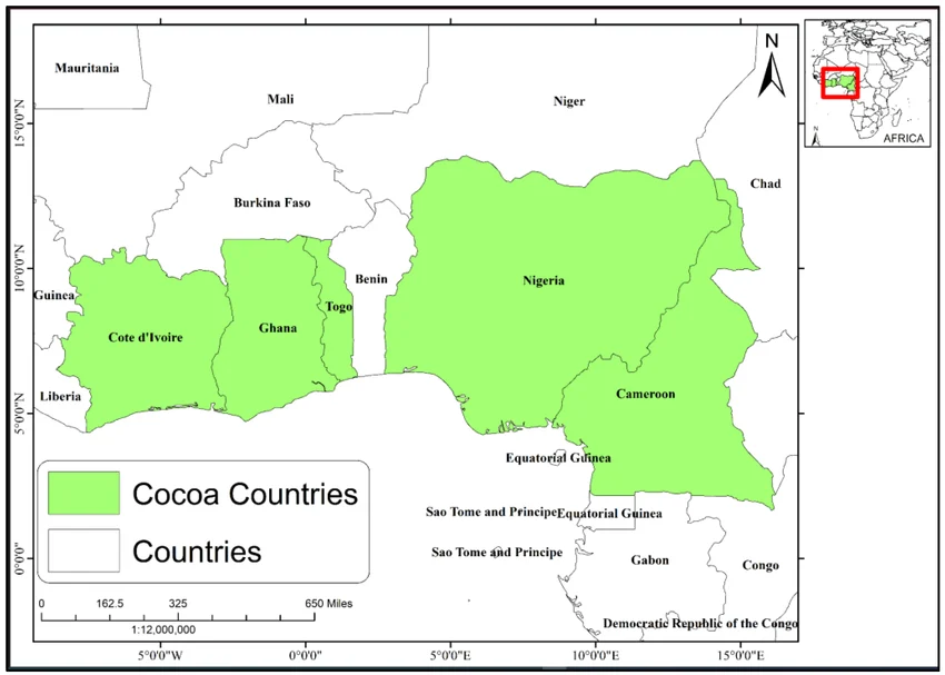 Cocoa Producing Countries in West Africa